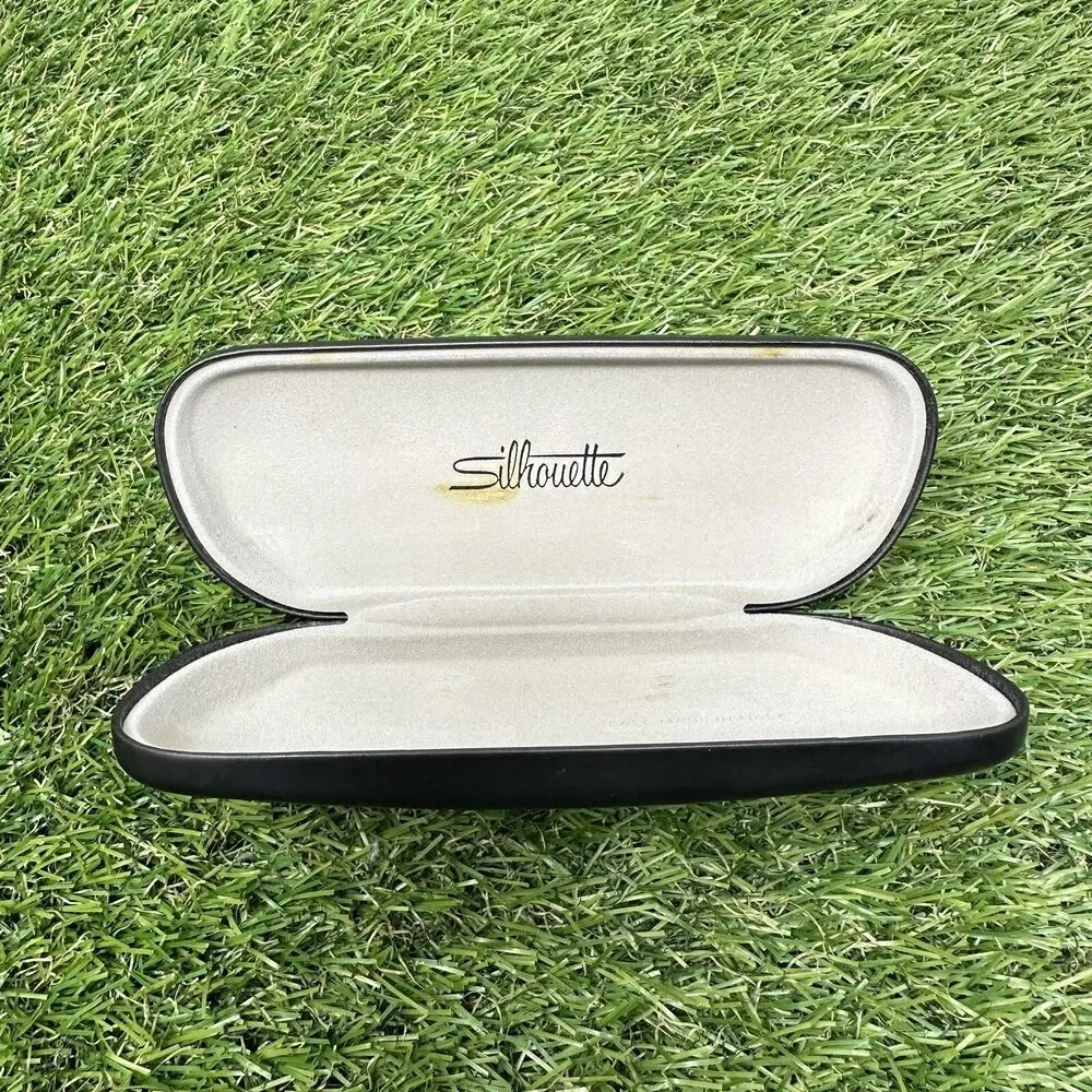 Silhouette Classic Charcoal Grey Hard Clamshell Sunglasses Eyeglasses Case